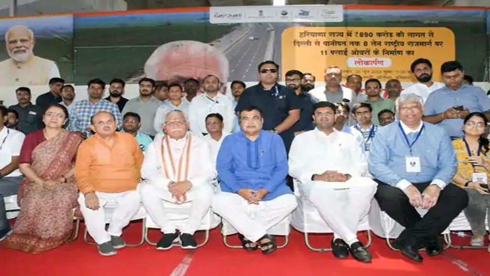 नितिन गडकरी व सीएम मनोहर लाल ने कांग्रेस पर कड़ा प्रहार किया