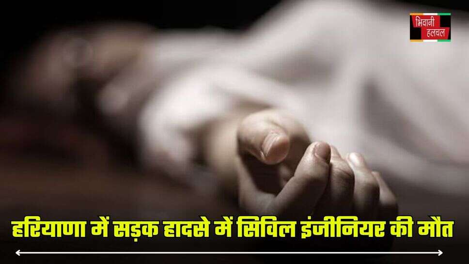 Haryana: हरियाणा में सड़क हादसे में सिविल इंजीनियर की मौत, रोड पार करते समय अज्ञात वाहन में मारी टक्कर