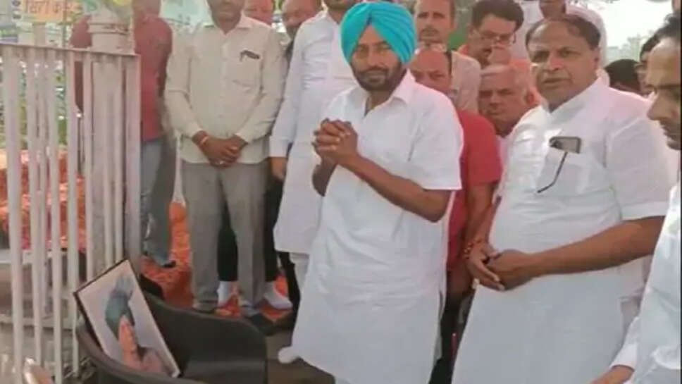 फतेहाबाद में ताऊ देवीलाल को दी श्रद्धांजलि:जजपा अध्यक्ष बोले- कार्यकर्ताओं ने दुष्यंत को CM बनाने की शपथ ली