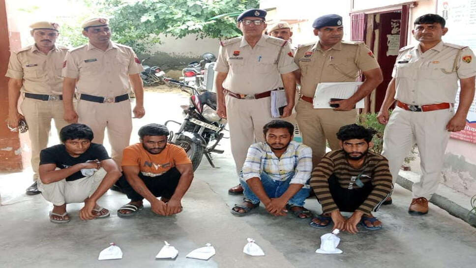 भिवानी: चोरी करने के 4 आरोपी काबू,एक मोटरसाइकिल बरामद