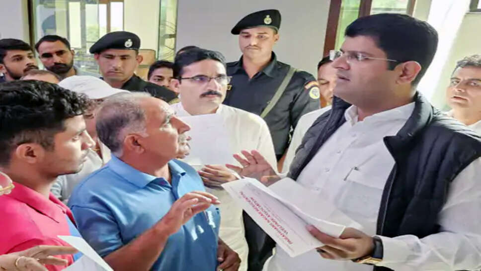 भिवानी पहुंचे डिप्टी सीएम दुष्यंत चौटाला