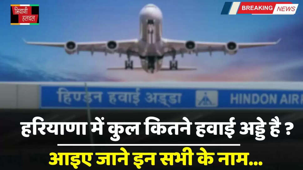 Haryana: हरियाणा में कुल कितने हवाई अड्डे है ? आइए जाने इन सभी के नाम&nbsp;