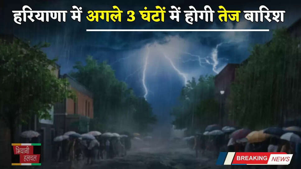 Haryana Weather: हरियाणा के इन जिलों में अगले 3 घंटों में होगी तेज बारिश, देखें ताजा अपडेट&nbsp;