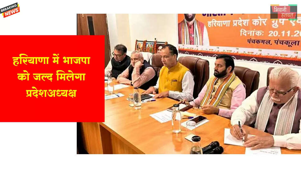 हरियाणा भाजपा को जल्द मिलेगा प्रदेशाध्यक्ष