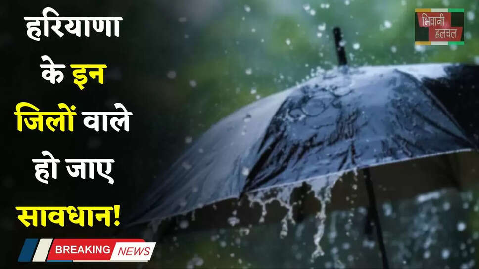 Haryana Weather: हरियाणा के इन जिलों वाले हो जाए सावधान! अगले 3 घंटों में होगी बारिश&nbsp;