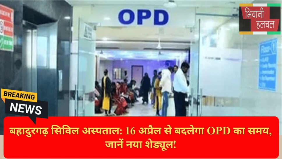 Bahadurgarh Civil Hospital OPD Timings