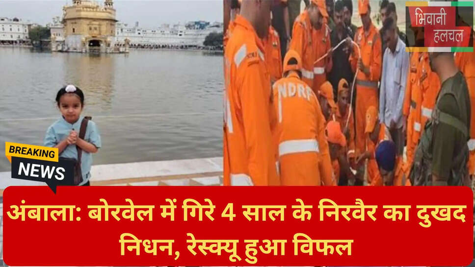 एनडीआरएफ रेस्क्यू अंबाला