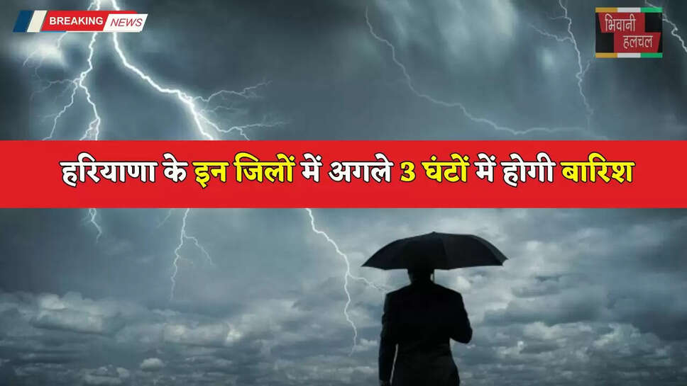 Haryana Weather: हरियाणा के इन जिलों में अगले 3 घंटों में होगी बारिश, देखें मौसम पूर्वानुमान&nbsp;