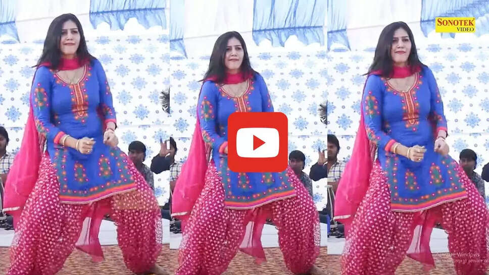 हरियाणवी देसी क़्वीन ने स्टेज पर खूब लचकाई कमर, डांस देखने आ गया पूरा गांव&nbsp;