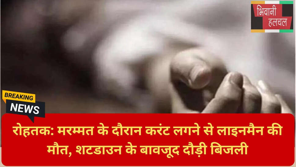 बिजली कर्मचारी की मौत