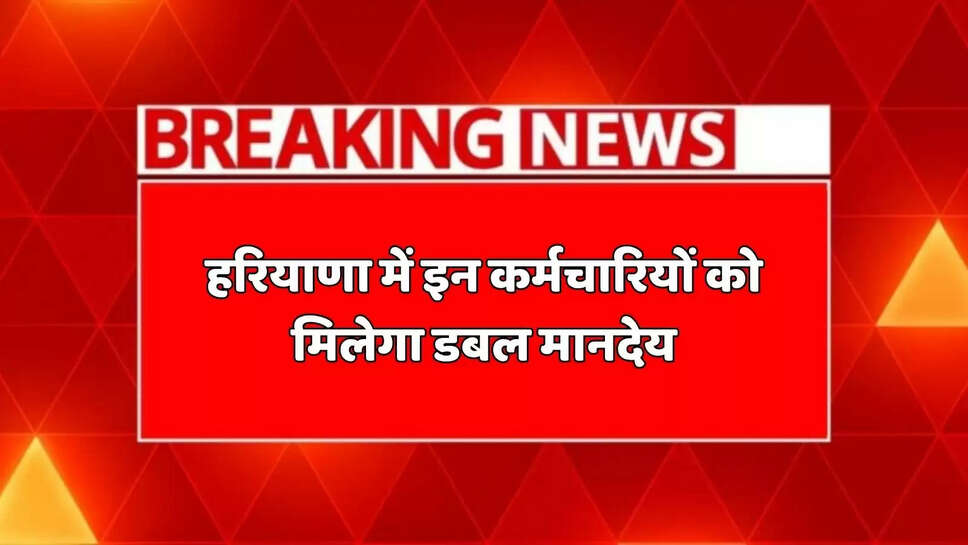 These employees will get double honorarium in Haryana, Election Commission announced