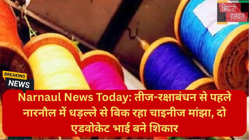 प्रतिबंधित चाइनीज मांझा बिक्री