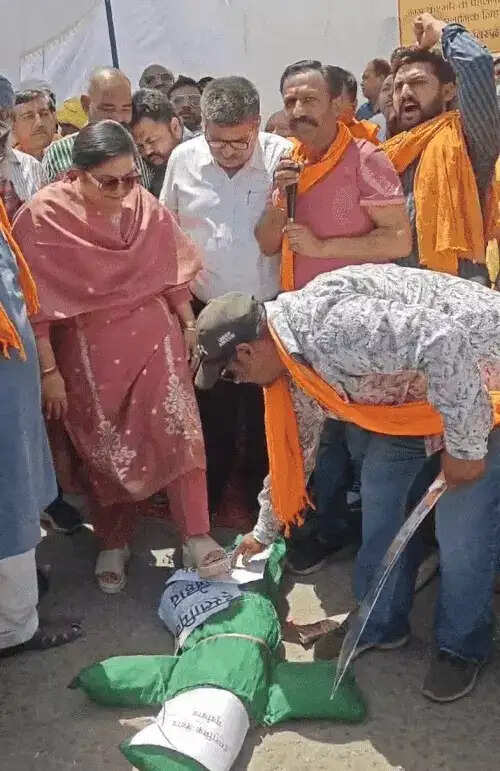 हरियाणा में पुलिस से भिड़े प्रदर्शनकारी