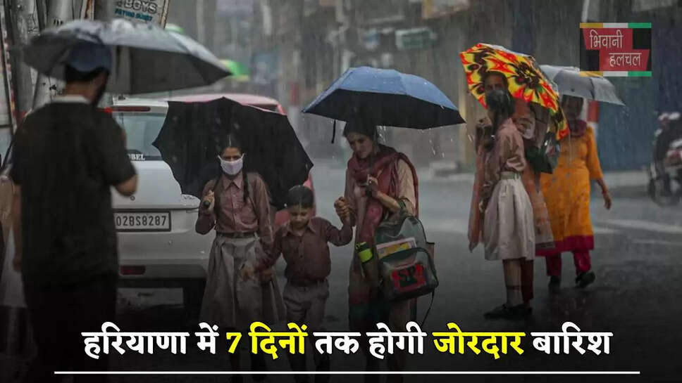 हरियाणा में 7 दिनों तक होगी जोरदार बारिश, IMD ने इन जगहों पर जारी किया अलर्ट