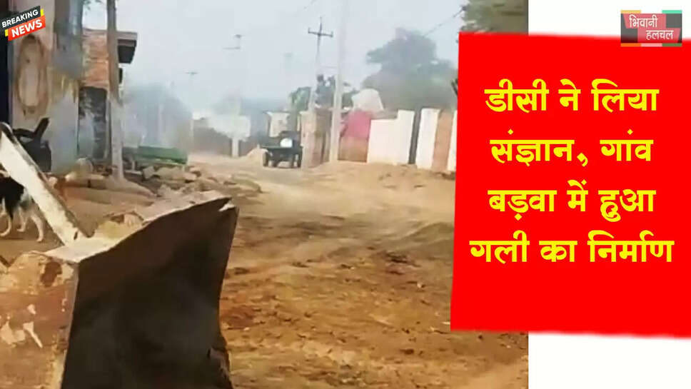 डीसी ने लिया संज्ञान तो गांव बड़वा में गली की समस्या का हुआ समाधान&nbsp;