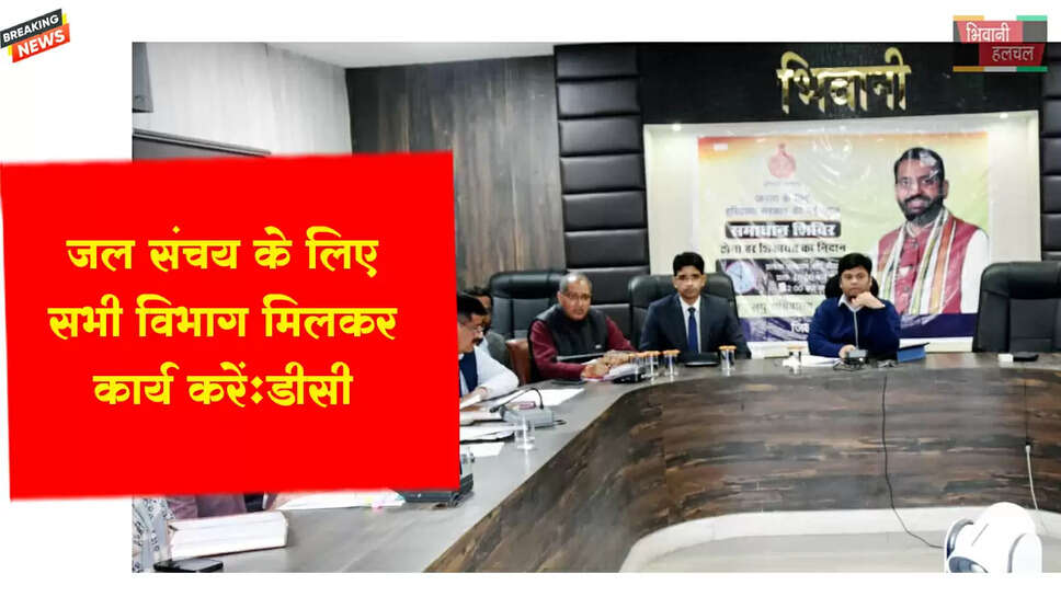 जल संचय के लिए सभी विभाग मिलकर कार्य करें: डीसी&nbsp;