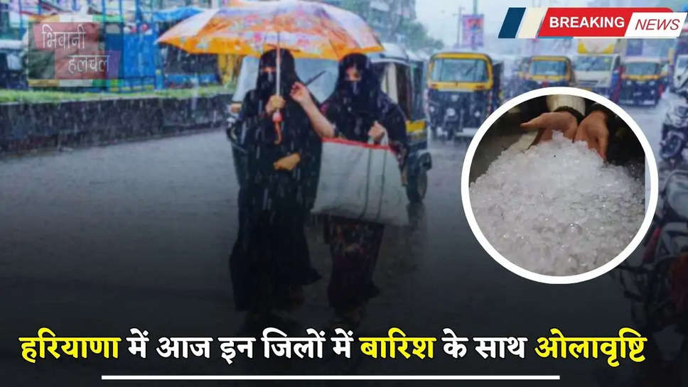 Haryana Weather: हरियाणा में हुई आज इन जिलों में बारिश के साथ ओलावृष्टि, विभाग ने जारी किया अलर्ट 