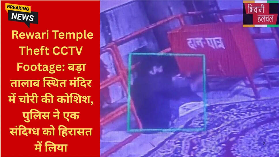 मंदिर में चोरी की कोशिश रेवाड़ी