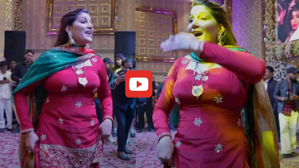 सपना चौधरी ने &lsquo;माची-माची हांडू&rsquo; गाने पर लहराई जुल्फें, अदाएं देख लोग हुए दीवाने