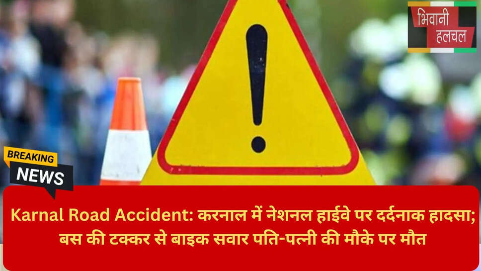 Haryana News Couple Died in Highway Accident
