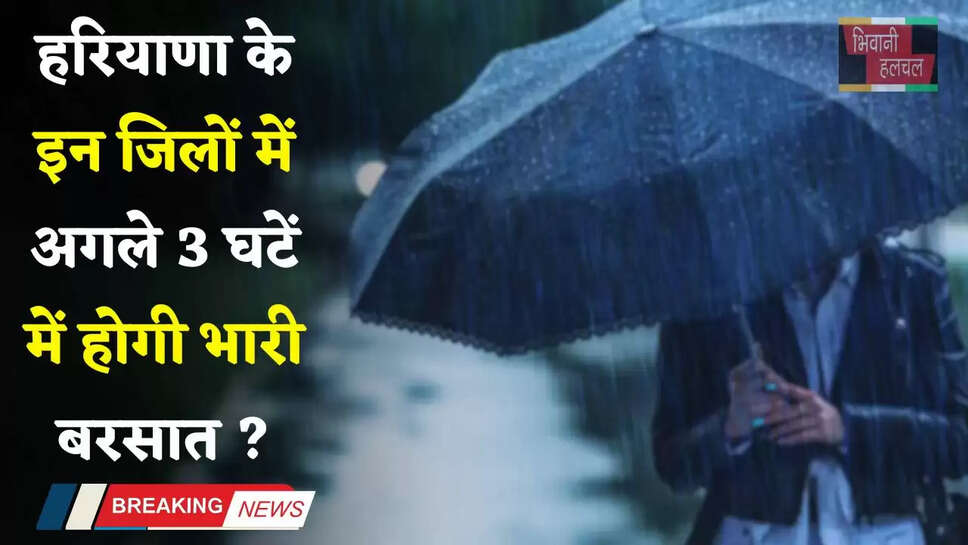 Haryana Weather: हरियाणा के इन जिलों में मौसम विभाग का अलर्ट, अगले 3 घटें में होगी भारी बरसात ?
