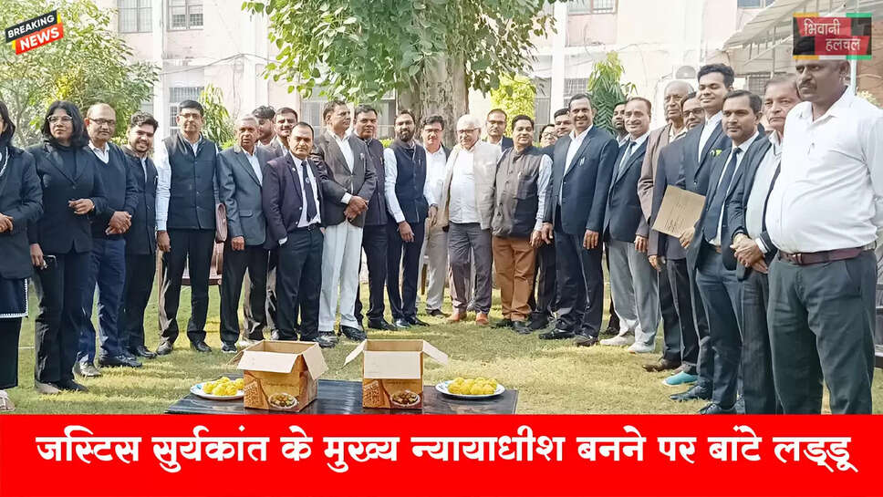 जस्टिस सूर्यकांत के मुख्य न्यायाधीश बनने पर भिवानी बार में जश्न&nbsp;