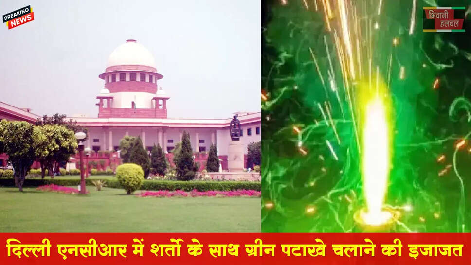 दिल्ली-NCR में शर्तों के साथ ग्रीन पटाखे फोड़ने की इजाजत
