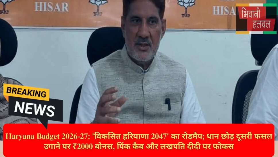 हिसार बजट घोषणाएं