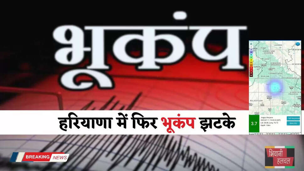 Haryana: हरियाणा में फिर भूकंप झटके, इन जिलों में दिखा असर&nbsp;