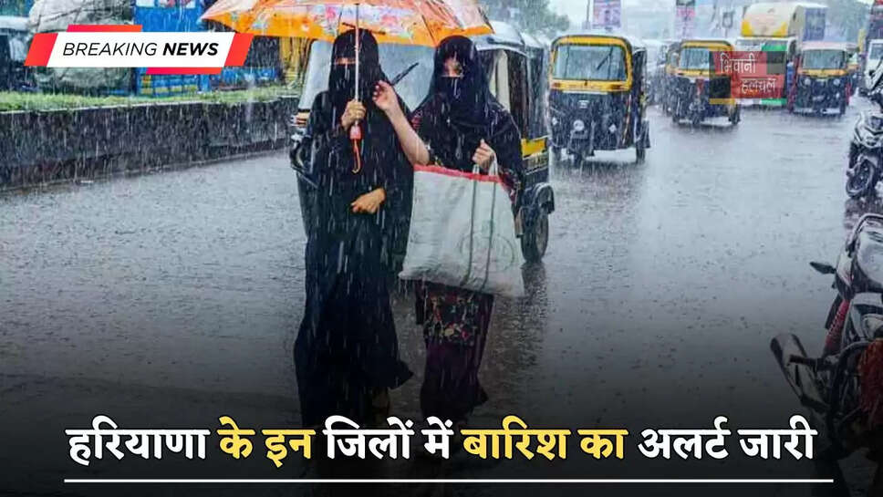 हरियाणा के इन जिलों में&nbsp;बारिश का अलर्ट जारी, जाने विभाग का ताजा अपडेट&nbsp;