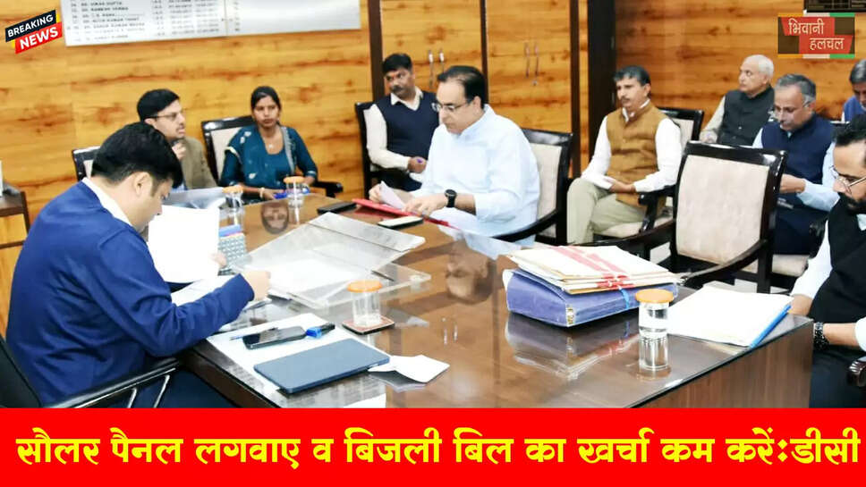 सोलर पैनल लगवाए व बिजली बिल का खर्चा करें कम: डीसी