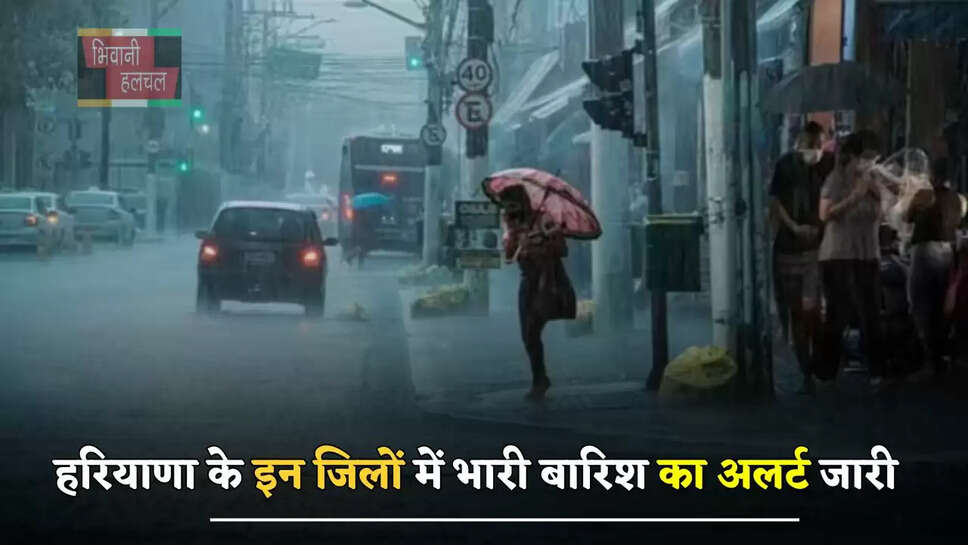 हरियाणा के इन जिलों में तूफान की चेतावनी, 3 दिन तक भारी बारिश का अलर्ट जारी