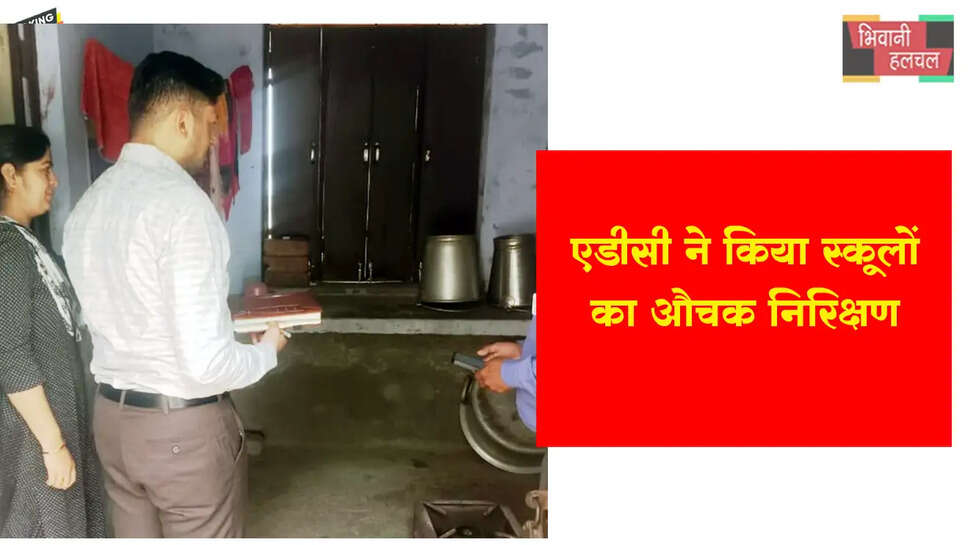 एडीसी ने स्कूलों में औचक निरीक्षण कर लिया मुख्यमंत्री सौंदर्यीकरण प्रोत्साहन योजना का जायजा