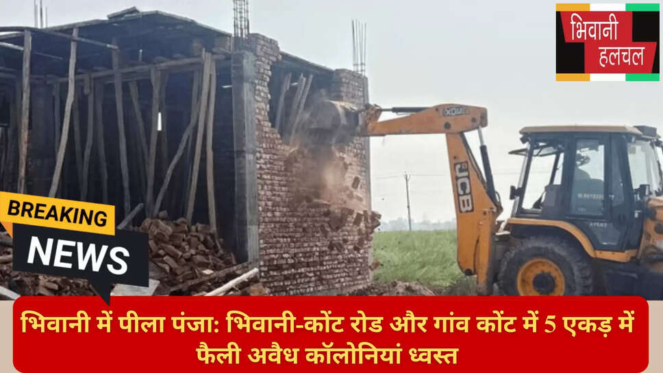 Bhiwani Illegal Colonies Demolition
