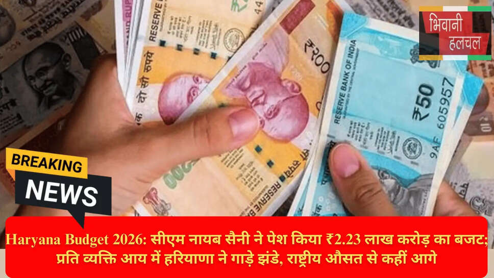 Haryana Budget vs National Average