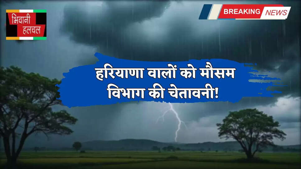 Haryana Weather: हरियाणा वालों को मौसम विभाग की चेतावनी! 11 से 14 जुलाई तक इन जिलों में होगी तेज बरसात&nbsp;
