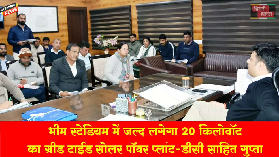भीम स्टेडियम में जल्द लगेगा 20 किलो वॉट का ग्रीड टाईड सोलर पॉवर प्लांट: डीसी&nbsp;