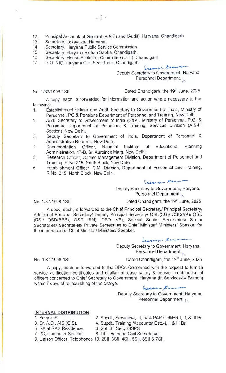 हरियाणा को मिले नए मुख्य चुनाव अधिकारी, देखें किसे मिली नई जिम्मेदारी ?