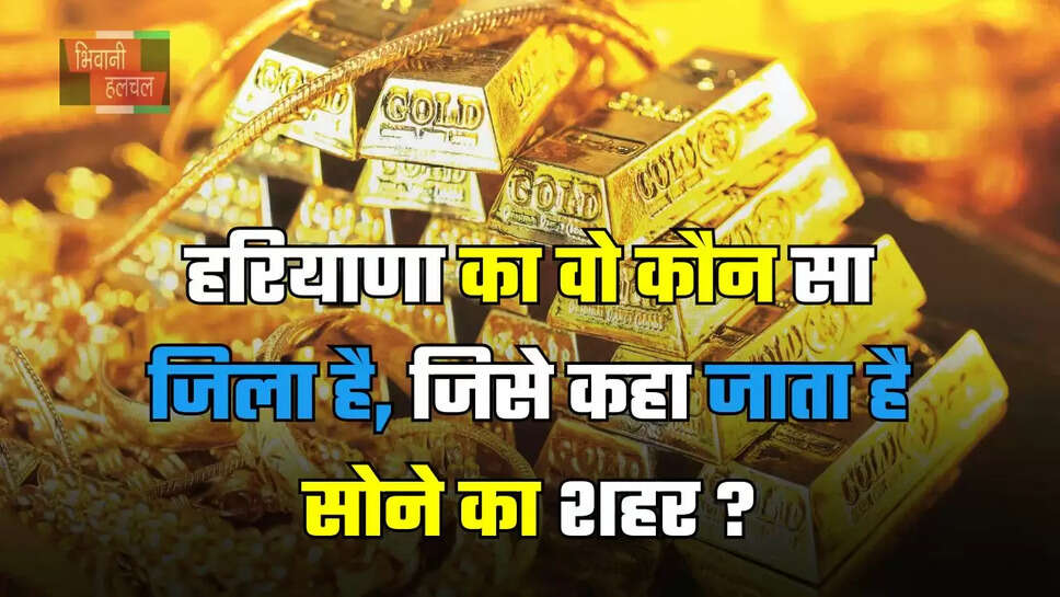 हरियाणा का वो कौन सा जिला है, जिसे कहा जाता है सोने का शहर ?