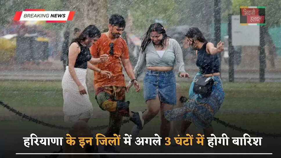 हरियाणा के इन जिलों में अगले 3 घंटों में होगी बारिश, जाने विभाग का&nbsp;ताजा अपडेट