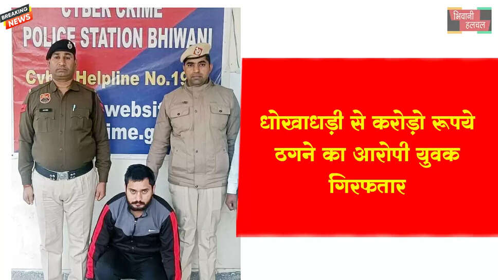 धोखाधड़ी से करोड़ों रूपये ठगने वाला काबू