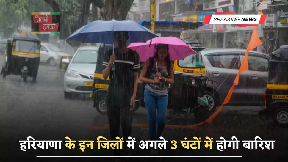 हरियाणा के इन जिलों में अगले 3 घंटों में होगी बारिश, जाने विभाग का&nbsp;ताजा अपडेट