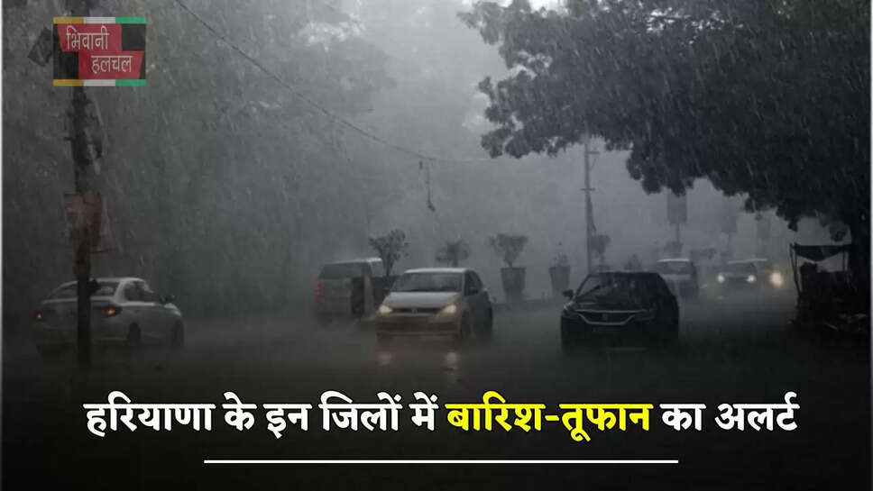 हरियाणा के इन जिलों में बारिश-तूफान का अलर्ट, देखें मौसम की ताजा अपडेट &nbsp;
