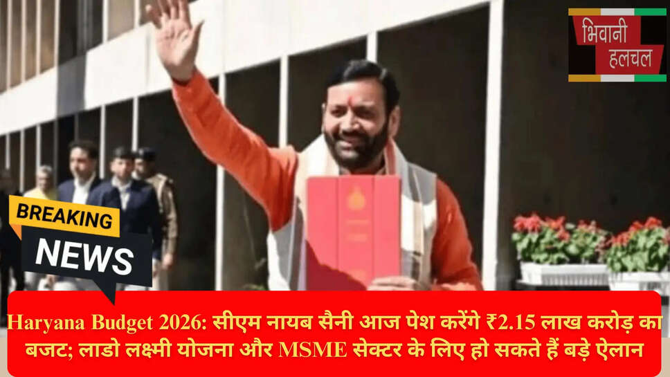 MSME Relief Haryana Budget