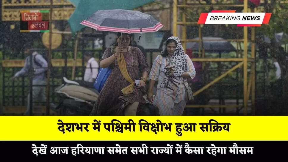 देशभर में पश्चिमी विक्षोभ हुआ सक्रिय, देखें आज हरियाणा समेत सभी राज्यों में कैसा रहेगा मौसम