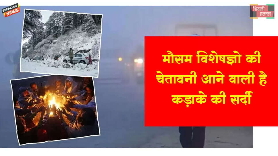  कड़ाके की सर्दी आने वाली है, मौसम विशेषज्ञों की चेतावनी