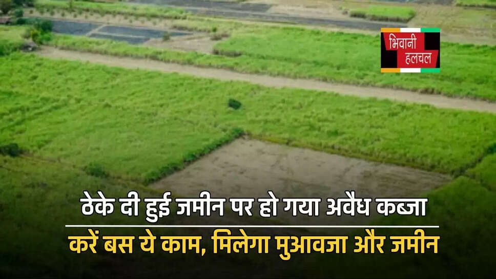 ठेके दी हुई जमीन पर हो गया अवैध कब्जा, करें बस ये काम, मिलेगा मुआवजा और जमीन