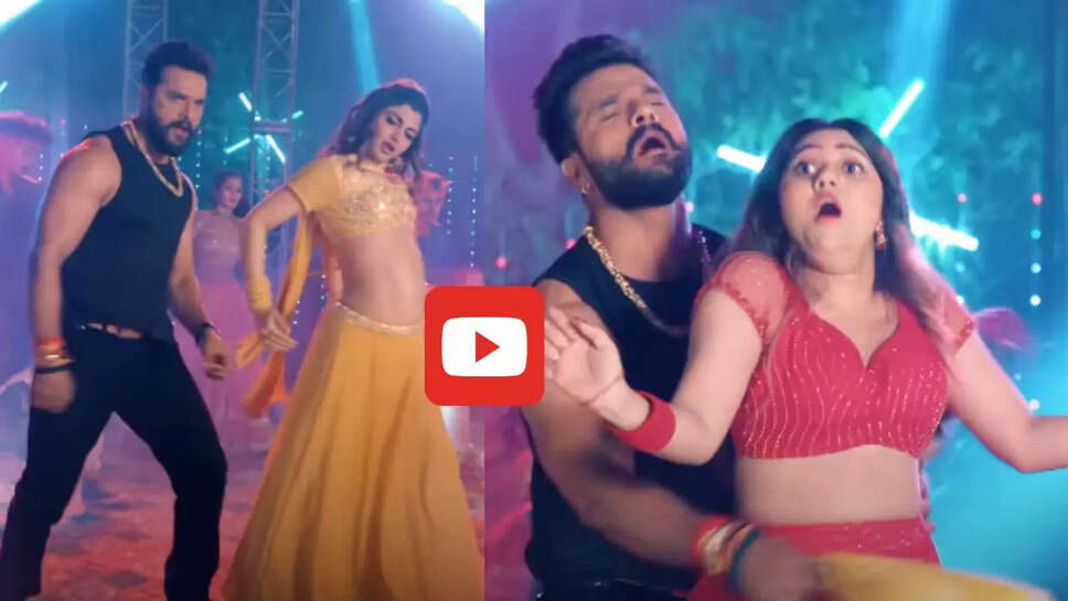 दो हसीनाओं संग खेसारी लाल ने दिखाया जलवा, बार बार देखा जा रहा डांस&nbsp;