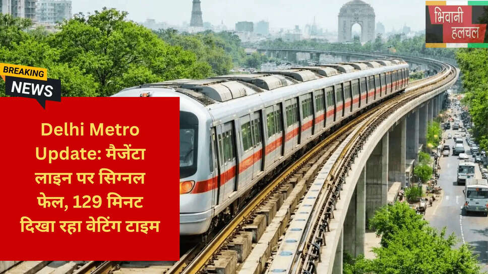 मैजेंटा लाइन टेक्निकल फॉल्ट