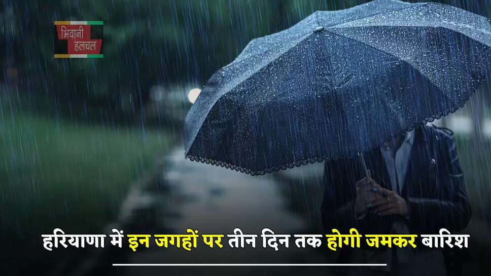 हरियाणा में इन जगहों पर तीन दिन तक होगी जमकर बारिश, देखें मौसम की ताजा अपडेट&nbsp;